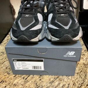 New Balance Black and White Athletic Shoes